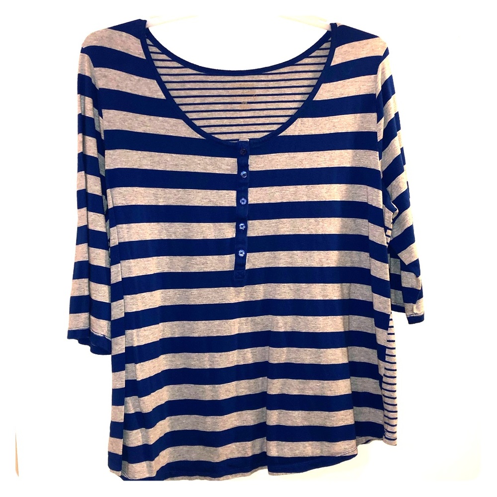 Casual striped tee Lane Bryant